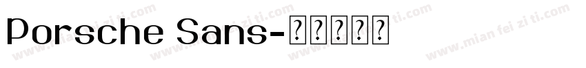 Porsche Sans字体转换